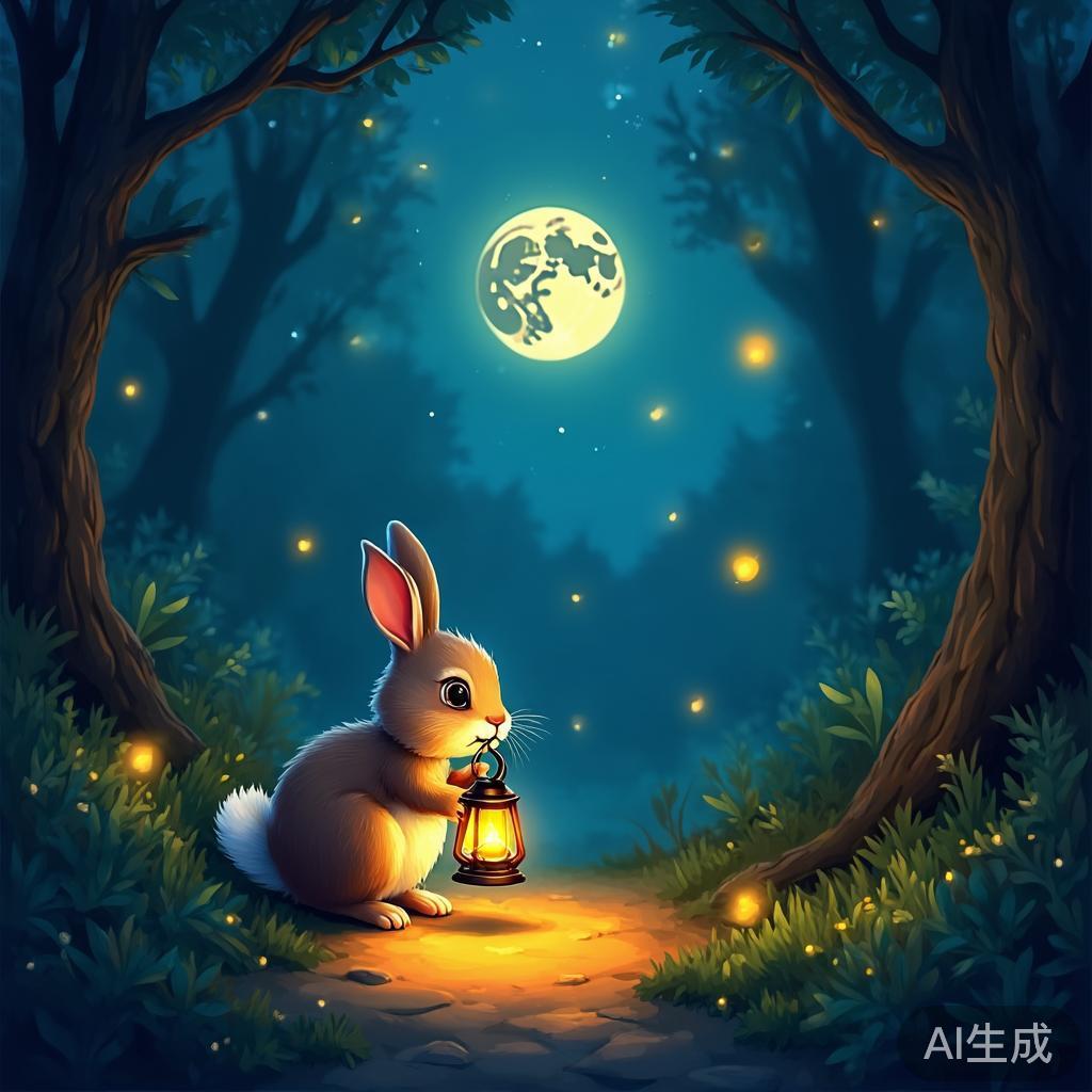 A tiny glowing star surrounded